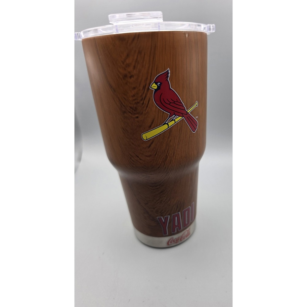 St Louis Cardinals Yadier Molina YADI Wood Grain Tumbler Travel Cup QT MLB